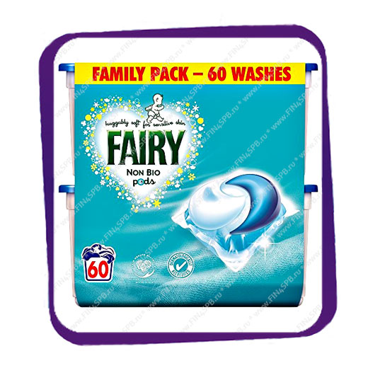 фото: Fairy - Non Bio - Pods - 60 caps - капсулы для стирки детских вещей.