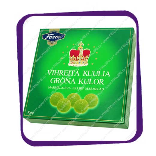 фото: Fazer - Gröna Kulor - Marmeladeja 500g