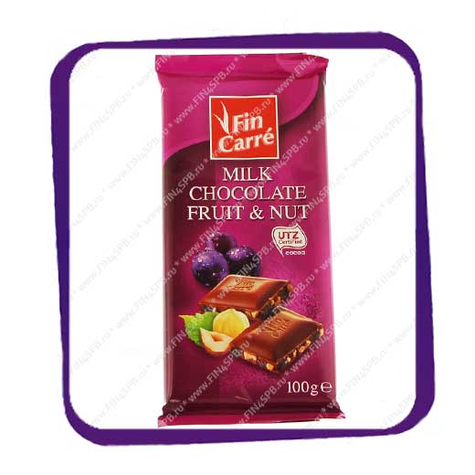 фото: Fin Carre Milk Chocolate Fruit & Nut 100gr