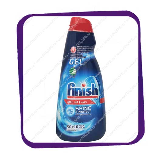 фото: Finish Gel All in 1 Max (Финиш Гель) - 900ml – для посудомоечных машин.