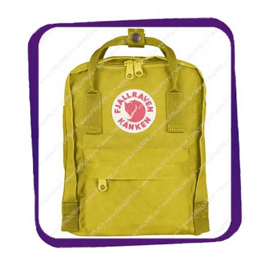 фото: Fjallraven Kanken Mini (Фьялравен Канкен Мини) 7L оригинальный ярко-зелёный  рюкзак