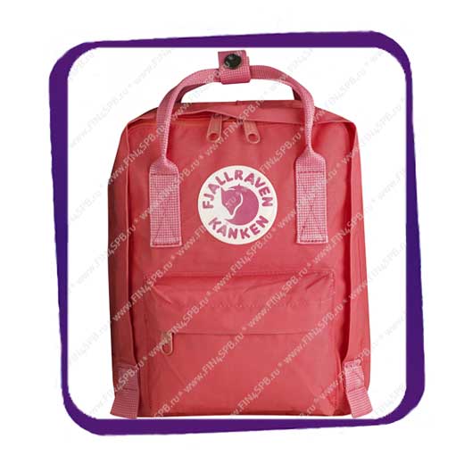 фото: Fjallraven Kanken Mini (Фьялравен Канкен Мини) 7L оригинальный персиково-розовый рюкзак