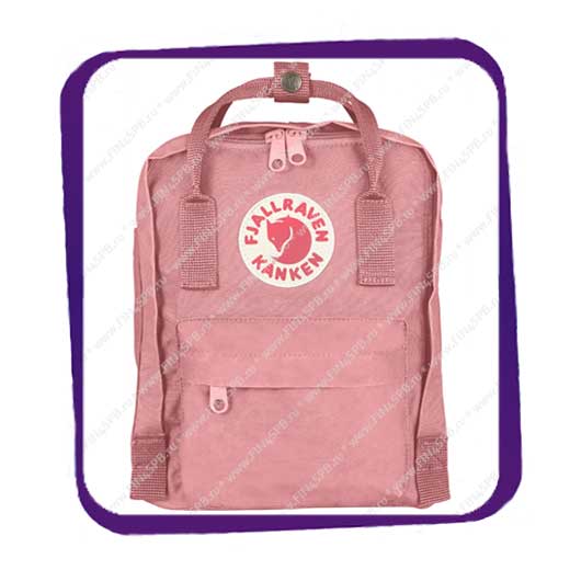 фото: Fjallraven Kanken Mini (Фьялравен Канкен Мини) 7L оригинальный розовый рюкзак
