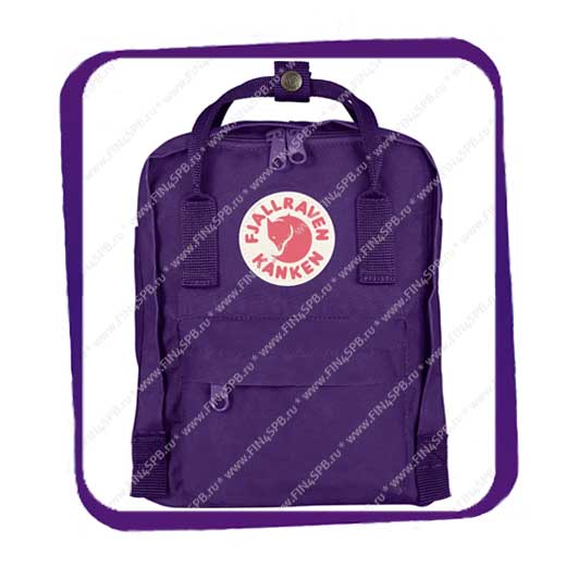фото: Fjallraven Kanken Mini (Фьялравен Канкен Мини) 7L оригинальный фиолетовый рюкзак