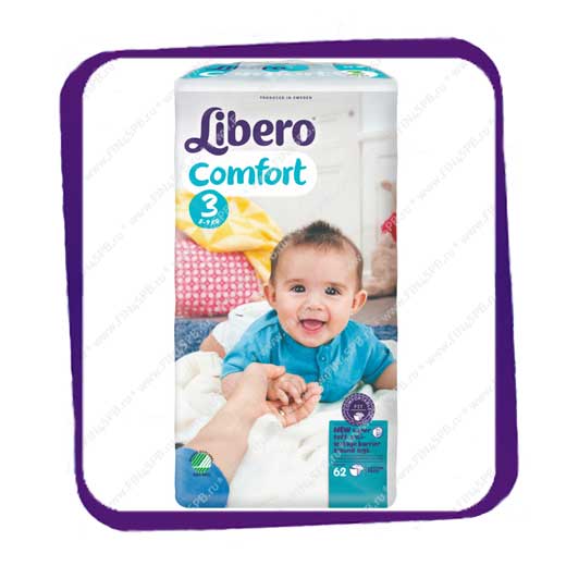 фото: Подгузники Либеро Комфорт (Libero Comfort) 3 5-9kg  62kpl