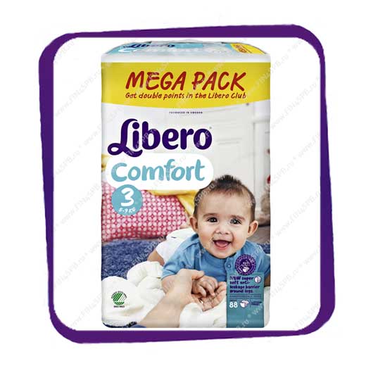 фото: Подгузники Либеро Комфорт (Libero Comfort) 3 5-9kg Mega Pack 88kpl