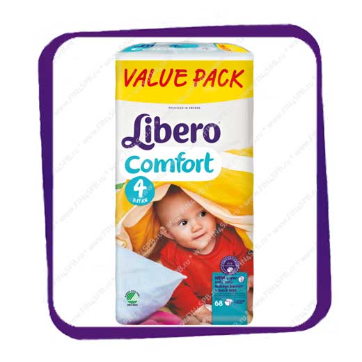 фото: Подгузники Либеро Комфорт (Libero Comfort) 4 7-11kg Value Pack 68kpl