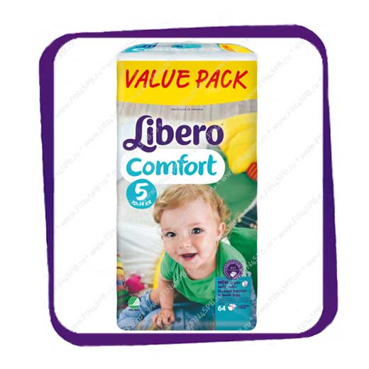 фото: Подгузники Либеро Комфорт (Libero Comfort) 5 10-14kg Value Pack 64kpl