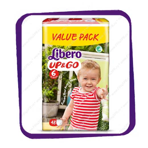 фото: Подгузники Либеро Ап Энд Гоу (Libero Up&Go) 6 13-20kg Value Pack 48 kpl