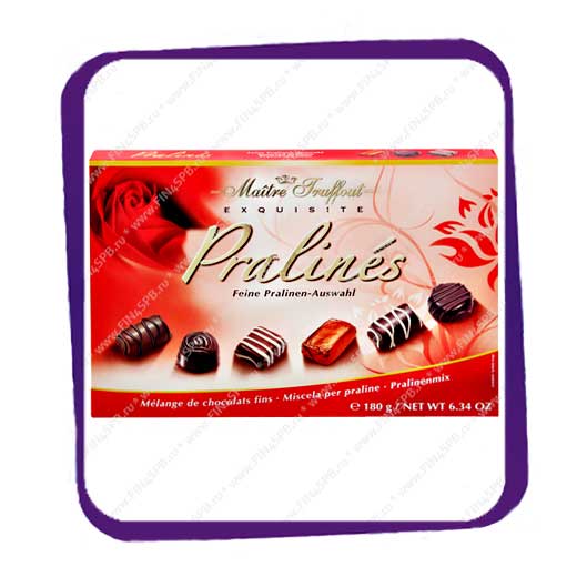 фото: Maitre Truffout - Pralines Red Box - 180g - красная коробка.