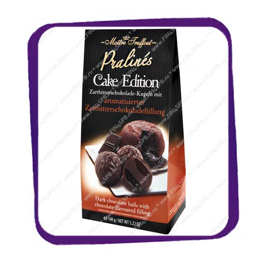 фото: Maitre Truffout - Pralines - Cake Edition - Dark Chocolate Balls 148g