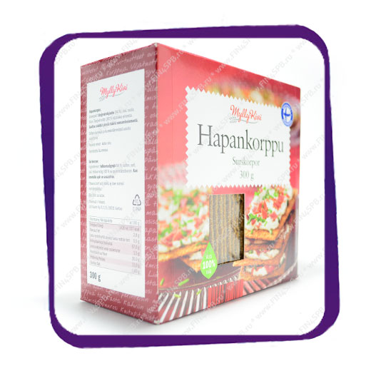 фото: Хлебцы ржаные Mylly Kivi Hapankorppu 300g