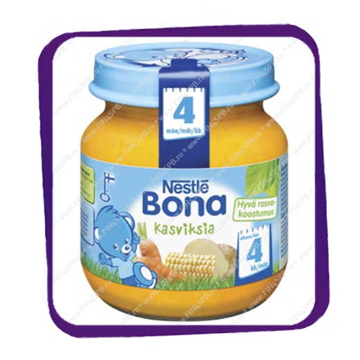 фото: Nestle Bona - Kasviksia(Пюре из овощей) 125g 4kk
