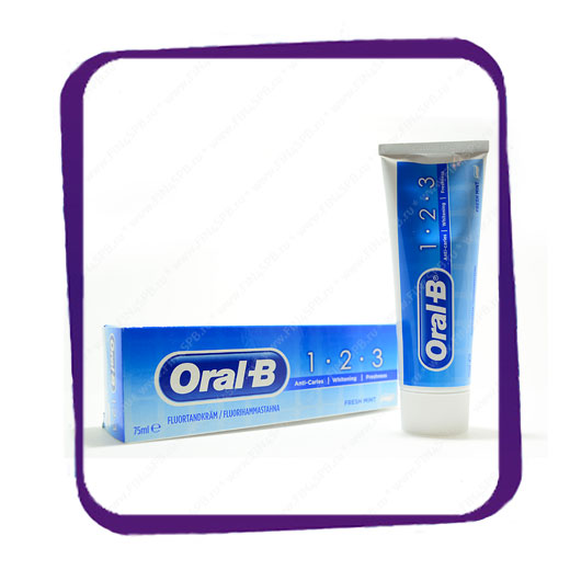 фото: Oral B 1-2-3 Fresh Mint - 75 ml.  - комплексная зубная паста