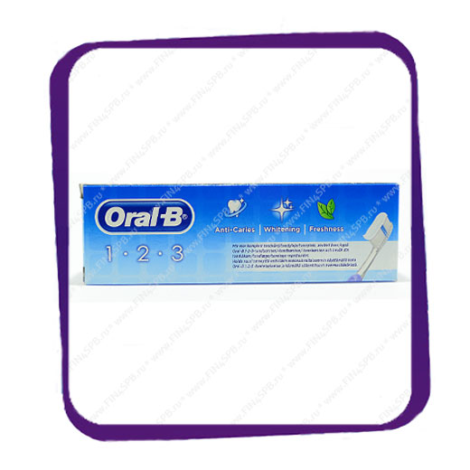фото: Oral B 1-2-3 Fresh Mint - 75 ml.  - комплексная зубная паста