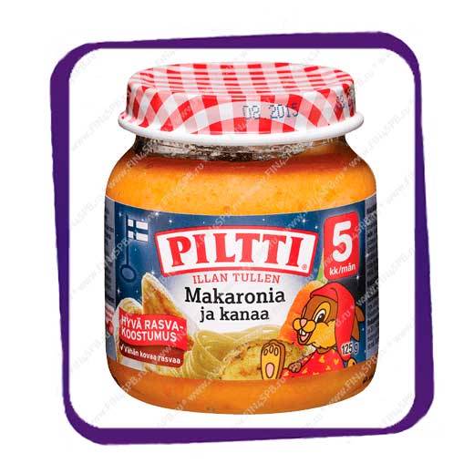 фото: Piltti - Makaronia ja Kanaa(Макароны с Цыпленком) 125gr - с 5 месяцев.