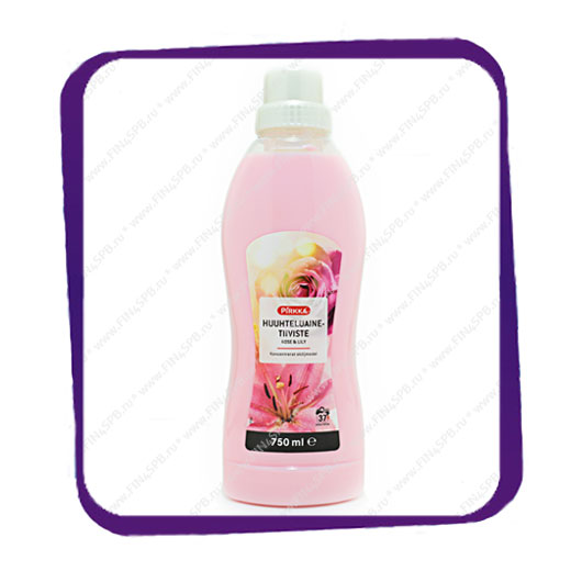 фото: Кондиционер для белья Pirkka - Huuhteluainetiiviste - Rose and Lily - 750 ml