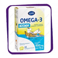 Lysi Omega-3 Moomin 400 mg + D3 (Лиси Омега 3 Мумин 400 мг + Д3) жевательные таблетки - 60 шт