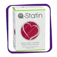Q-Statin Ubikinon Q10 + E-Vitamin (Ку-Статин с Убихиноном Q10 + Е-витамин) капсулы - 60 шт