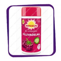 Minisun Villivadelma D3-vitamiini 20 mikrog (Минисан витамин D3 20 мкг - вкус дикая малина) жевательные таблетки - 200 шт