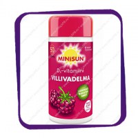 Minisun Villivadelma D3-vitamiini 50 mikrog (Минисан витамин D3 50 мкг - вкус дикая малина) жевательные таблетки - 200 шт