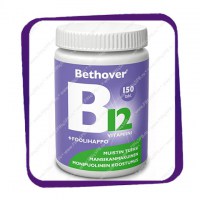 Bethover B12 Foolihappo (Витамин B12 и фолиевая кислота) жевательные таблетки - 150 шт