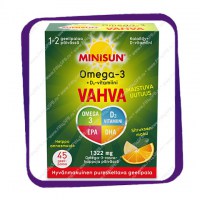 Minisun Omega-3 Vahva (Минисан Омега-3 вахва) пастилки - 45 шт