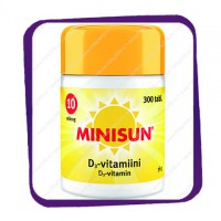 Minisun D-vitamiini 10 mikrog (Минисан D Витамин 10 мкг) таблетки - 300 шт