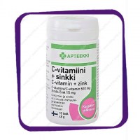 Apteekki C-vitamiini +sinkki (Витамин С +цинк) таблетки - 30 шт