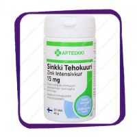 Apteekki Sinkki Tehokuuri 15 mg (цинк с апельсиновым ароматом) таблетки - 30 шт