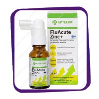 Apteekki FluAcute Zinc plus (спрей для горла с лимонным вкусом) спрей - 20 мл