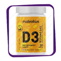 Makrobios D3 vitamiini 50 mikrog (Макробиос Д3 Витамиини 50 микрог) таблетки - 150 шт