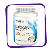 Leader Kalaoljy Omega-3 650 mg (рыбий жир Омега-3) капсулы - 80 шт