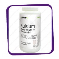 Leader Kalsium Magnesium D-vitamiini (кальций магний +D3) таблетки - 180 шт