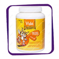 Vida Junnu Monivitamiini Appelsiini (Мультивитаминный комплекс для детей - вкус апельсин) таблетки - 100 шт