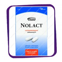 Nolact Laktaasientsyymi (Снижает непереносимость лактозы) капсулы - 10 шт