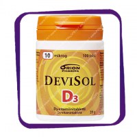 Devisol D3 10 mkg (Девисол D3 10 мкг) жевательные таблетки - 100 шт