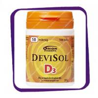 Devisol D3 10 mkg (Девисол D3 10 мкг) жевательные таблетки - 100 шт