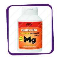 Multivita Magnesiumsitraatti 150 Mg (Мультивита цитрат магния - вкус грейпфрут) жевательные таблетки - 90 шт