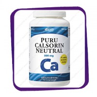 Puru Calsorin Neutral 500 mg (Калсорин Пуру нейтральный вкус) жевательные таблетки - 100 шт