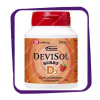Devisol Berry D3 20 mikrog (Девисол Берри D3 20 мкг) жевательные таблетки - 200 шт