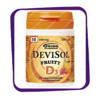 Devisol Fruity D3 10 mikrog (Девисол Фрути D3 10 мкг) жевательные таблетки - 100 шт