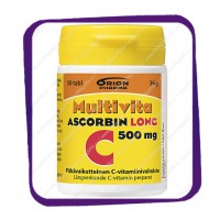 Multivita Ascorbin Long 500 Mg (Мультивита - Аскорбин Лонг 500 мг) таблетки - 50 шт