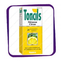 Toncils Sitruuna (от боли в горле - лимонные) леденцы - 24 шт