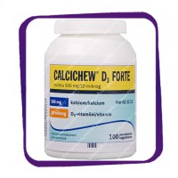 Calcichew D3 Forte Minttu (кальций 500 мг и D3 10 мкг) жевательные таблетки - 100 шт