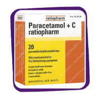 Paracetamol + C Ratiopharm (Парацетамол +C ратиофарм) шипучие таблетки - 20 шт