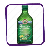 Moller Kalanmaksaoljy Omega 3 Sitruuna (Меллер Омега-3 рыбий жир - лимонный аромат) объём - 250 мл