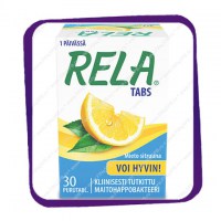 Rela Tabs Mieto Sitruuna (лактобактерии - вкус лимона) жевательные таблетки - 30 шт