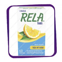 Рела Табс сочный лимон (Rela Tabs Mieto Sitruuna) жевательные таблетки - 60 шт