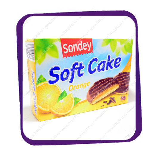 фото: Sondey - Soft Cake - Orange - 300gr - нежное печенье